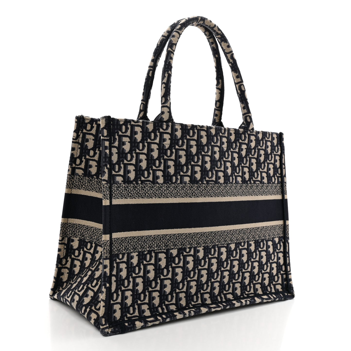 Oblique Medium Book Tote Blue Multicolor