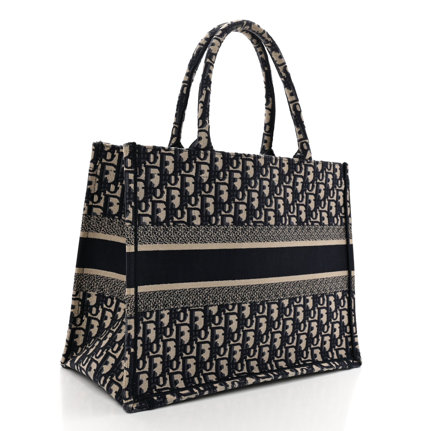 Christian Dior Oblique Medium Book Tote Blue Multicolor 3 of 11