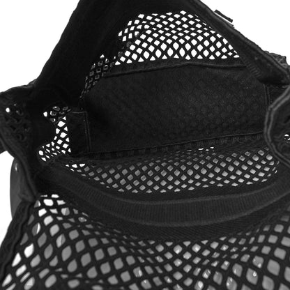 Christian Dior Canvas Embroidered Mesh Diorcamp Messenger Black 6 of 15