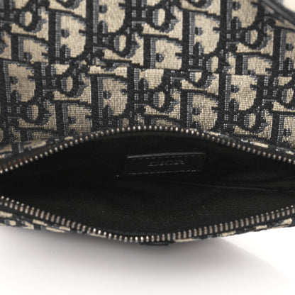 Christian Dior Oblique Mens Mini Saddle Bag Blue 5 of 6