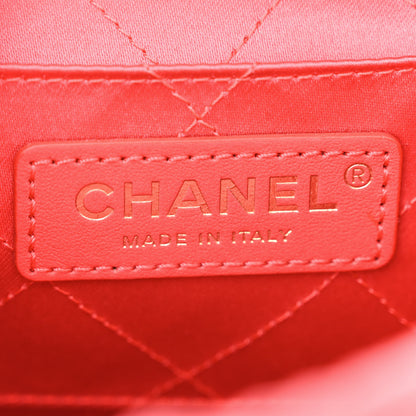 Chanel Lambskin Quilted Diamond Clutch With Chain Pink 6 of 10