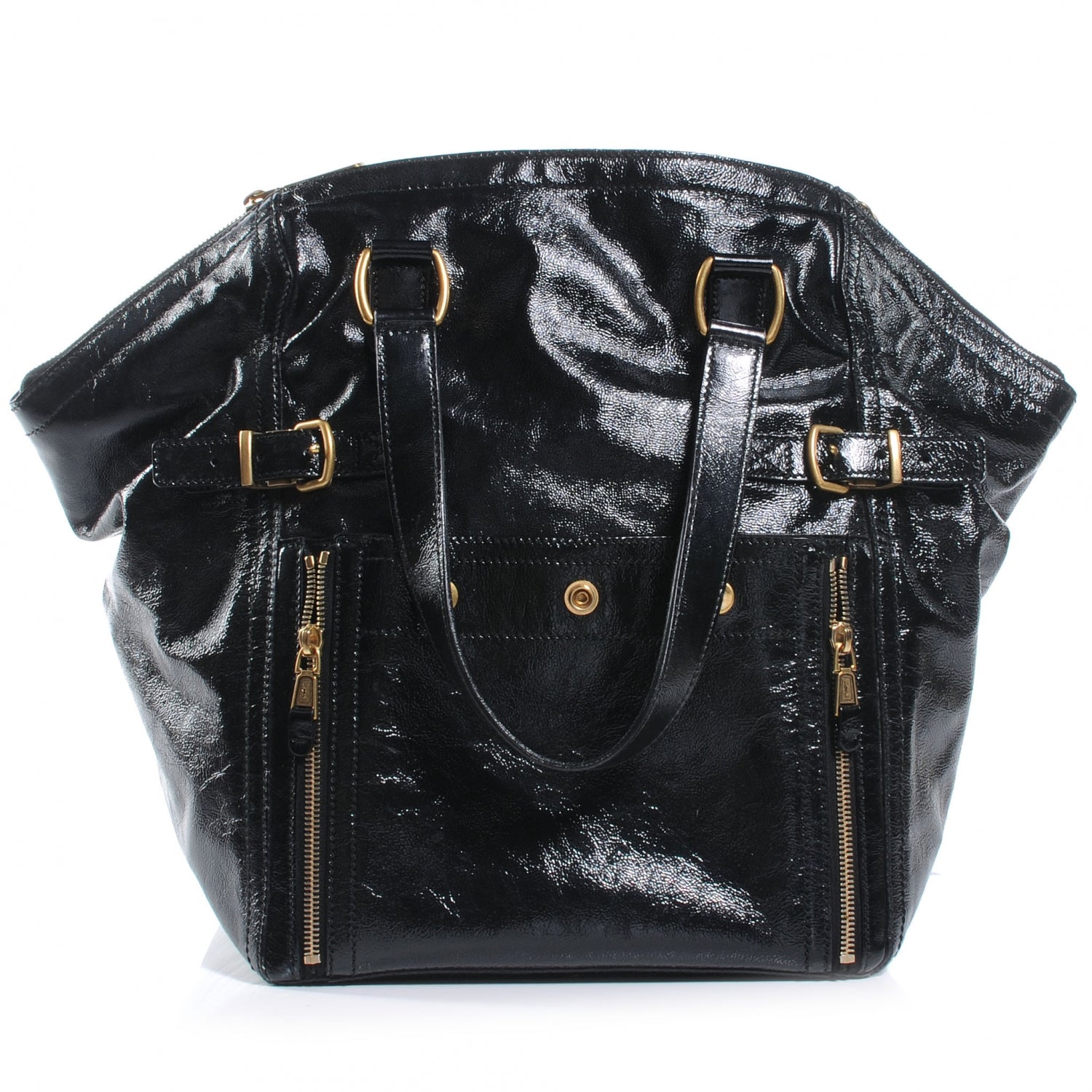 Saint Laurent Patent Medium Downtown Black 1 of 7