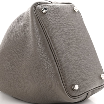 Hermes Taurillon Clemence Picotin Lock 18 PM Etain 8 of 12