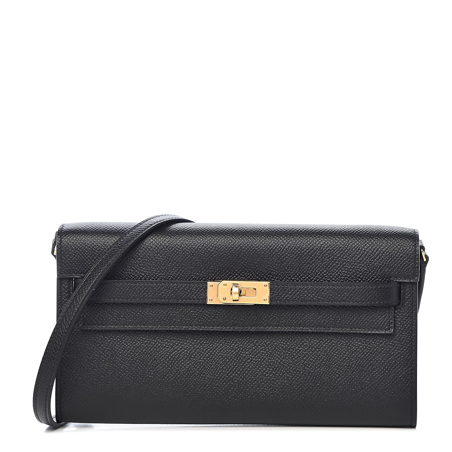 Hermes Epsom Kelly Wallet To Go Black 1 of 11