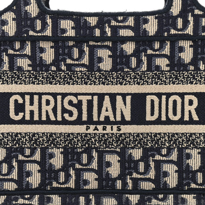 Christian Dior Oblique Mini Book Tote Blue Multicolor 8 of 13