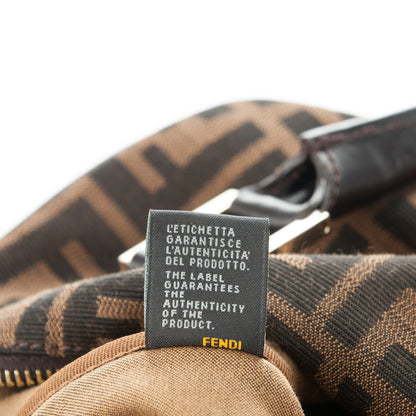 Fendi Zucca Cuoio Lucido Medium Chef Boston Tobacco Moro 10 of 10