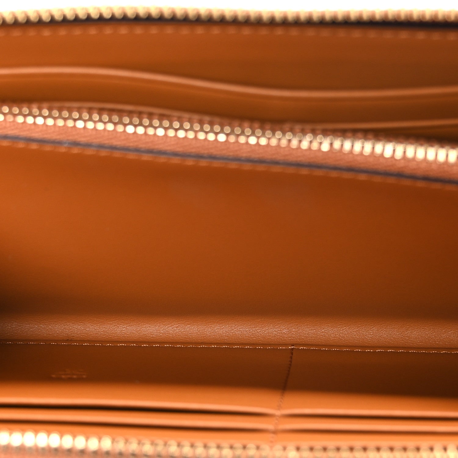 MCM Visetos Large Zip Around Wallet Cognac 5 of 7