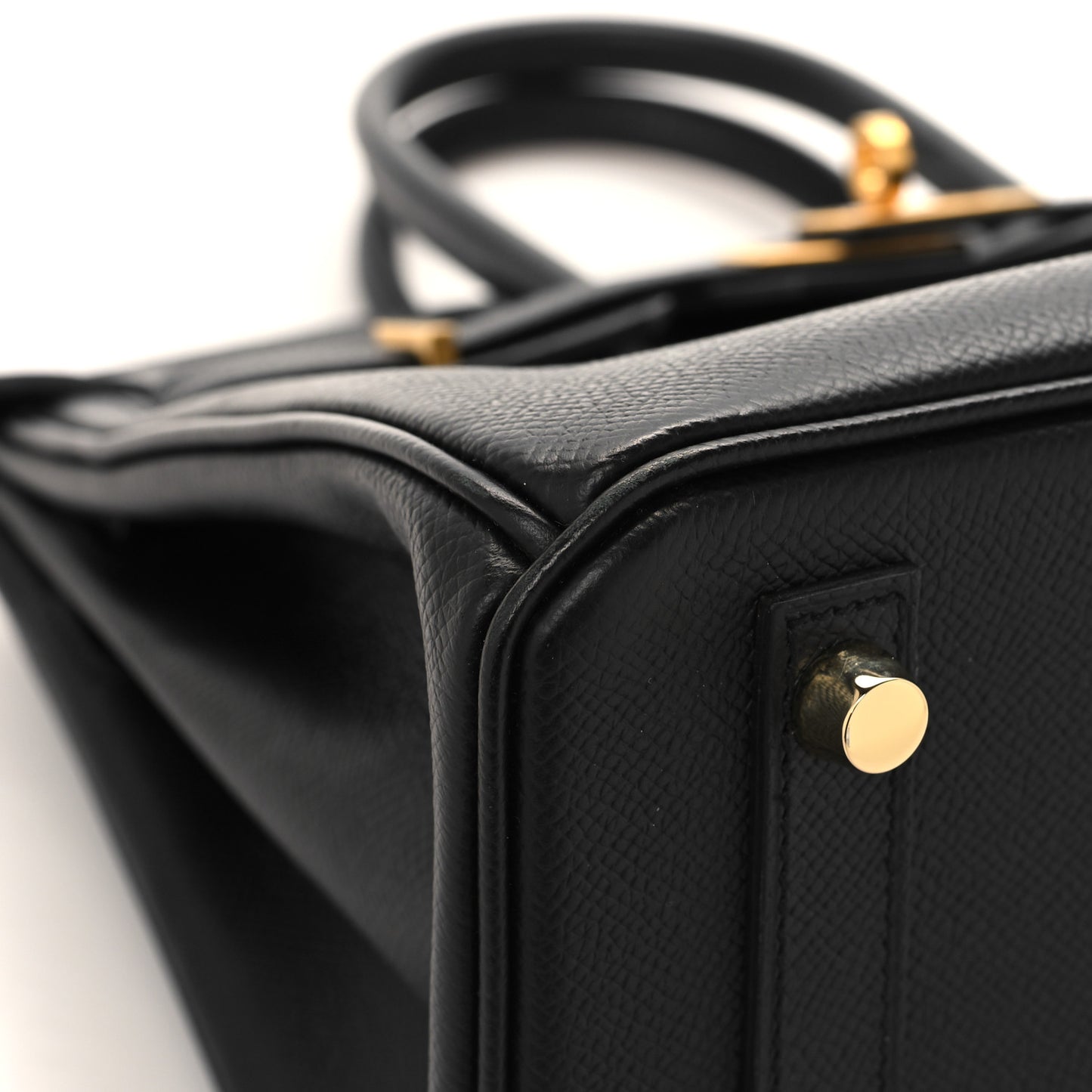 Epsom Horseshoe Birkin 25 Black Raisin