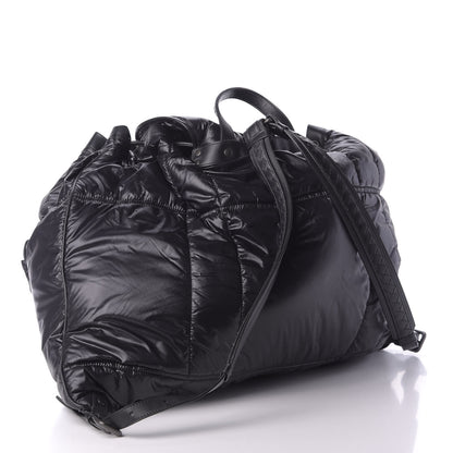 Bottega Veneta Nylon Calfskin Spinnaker Backpack Black 2 of 9