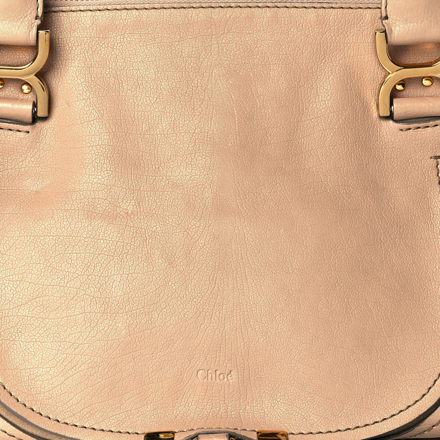Chloe Calfskin Medium Marcie Nude Satchel Natural 8 of 13