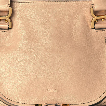 Chloe Calfskin Medium Marcie Nude Satchel Natural 8 of 13