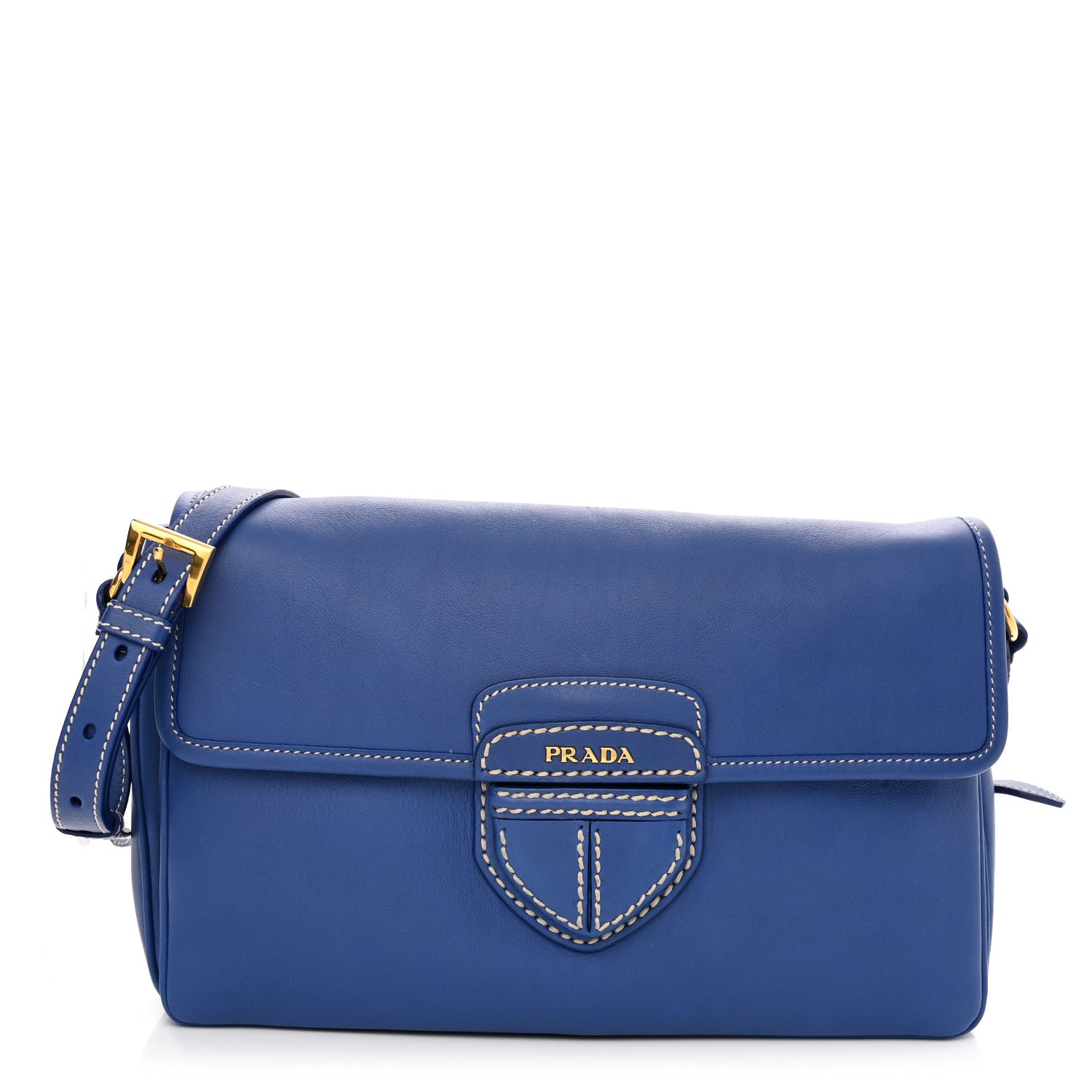 Prada City Calf Cinghiale Crossbody Bag Royal 1 of 12