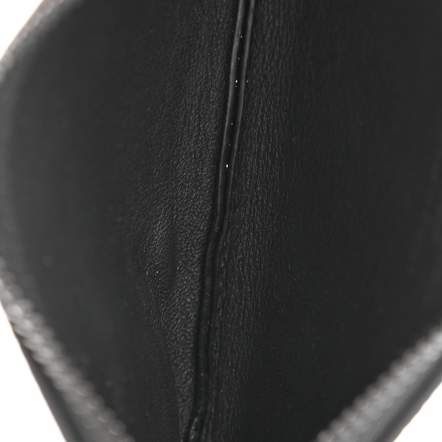 Grained Calfskin Aerogram Key Pouch Black