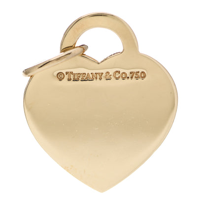 Tiffany 18K Yellow Gold Notes Heart Tag Charm 3 of 3