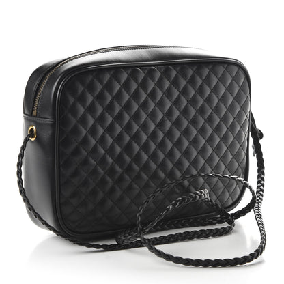 Gucci Calfskin Web Trapuntata Small GG Shoulder Bag Black 3 of 10