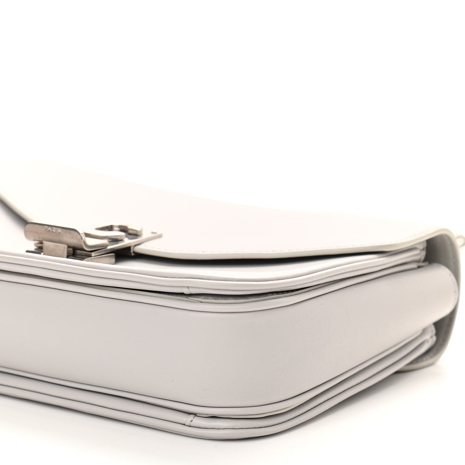 Celine Shiny Calfskin Medium C Bag Pale Grey 10 of 10