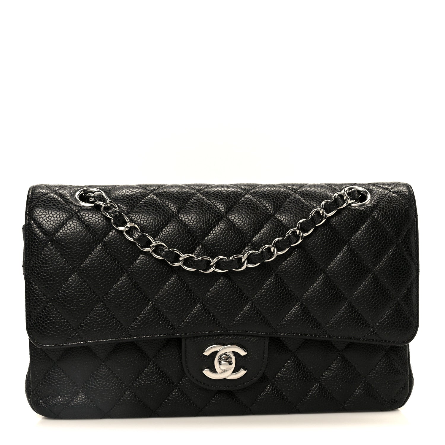 Chanel Caviar Quilted Medium Double Flap Black 1 of 11
