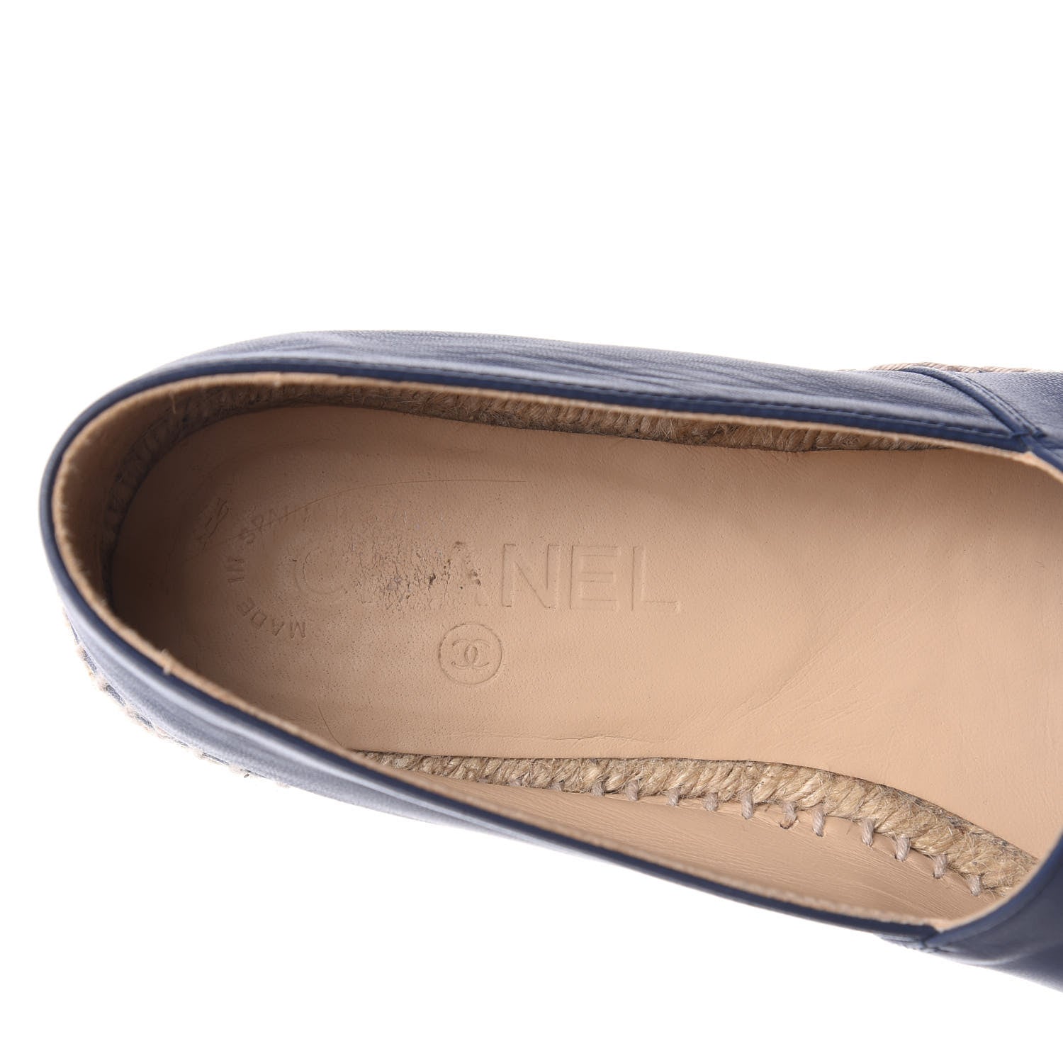 Chanel Lambskin CC Espadrilles 39 Dark Navy 8 of 11