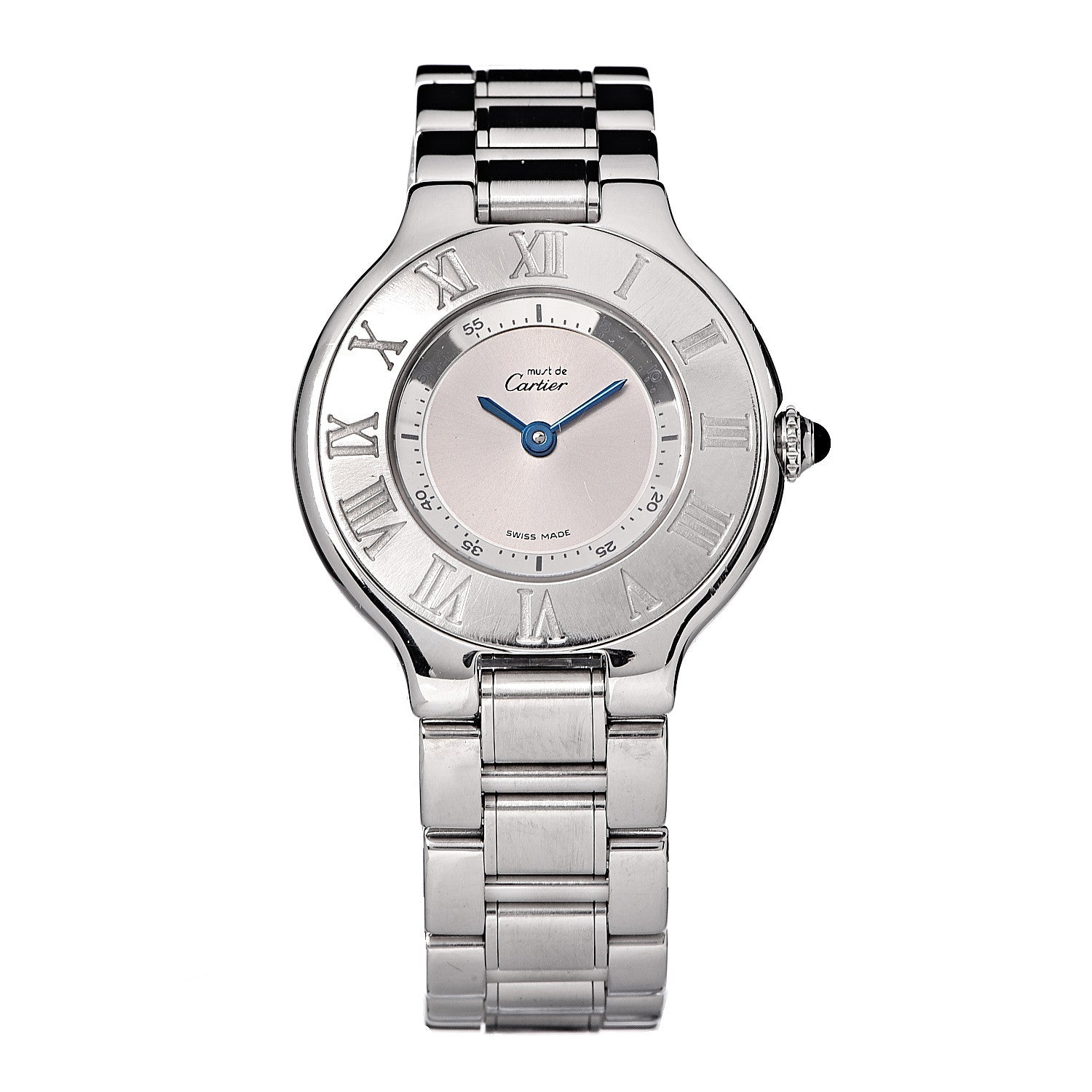 Cartier Stainless Steel 28mm Must De 21 Quartz Watch 1 of 6