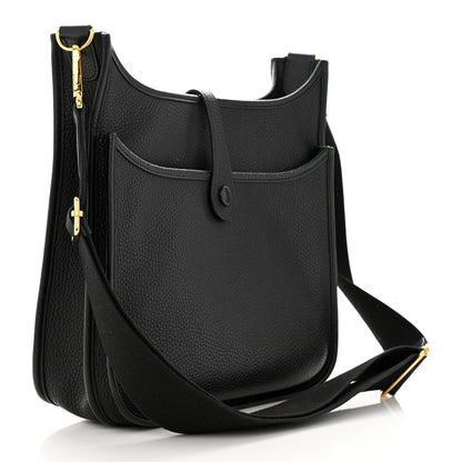 Hermes Taurillon Clemence Evelyne III PM Black 3 of 8
