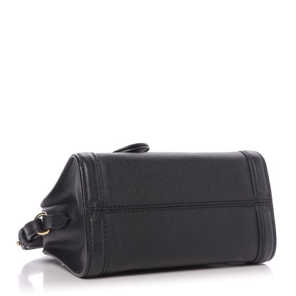Alexander McQueen Pebbled Calfskin Mini Padlock Tote Black 4 of 10