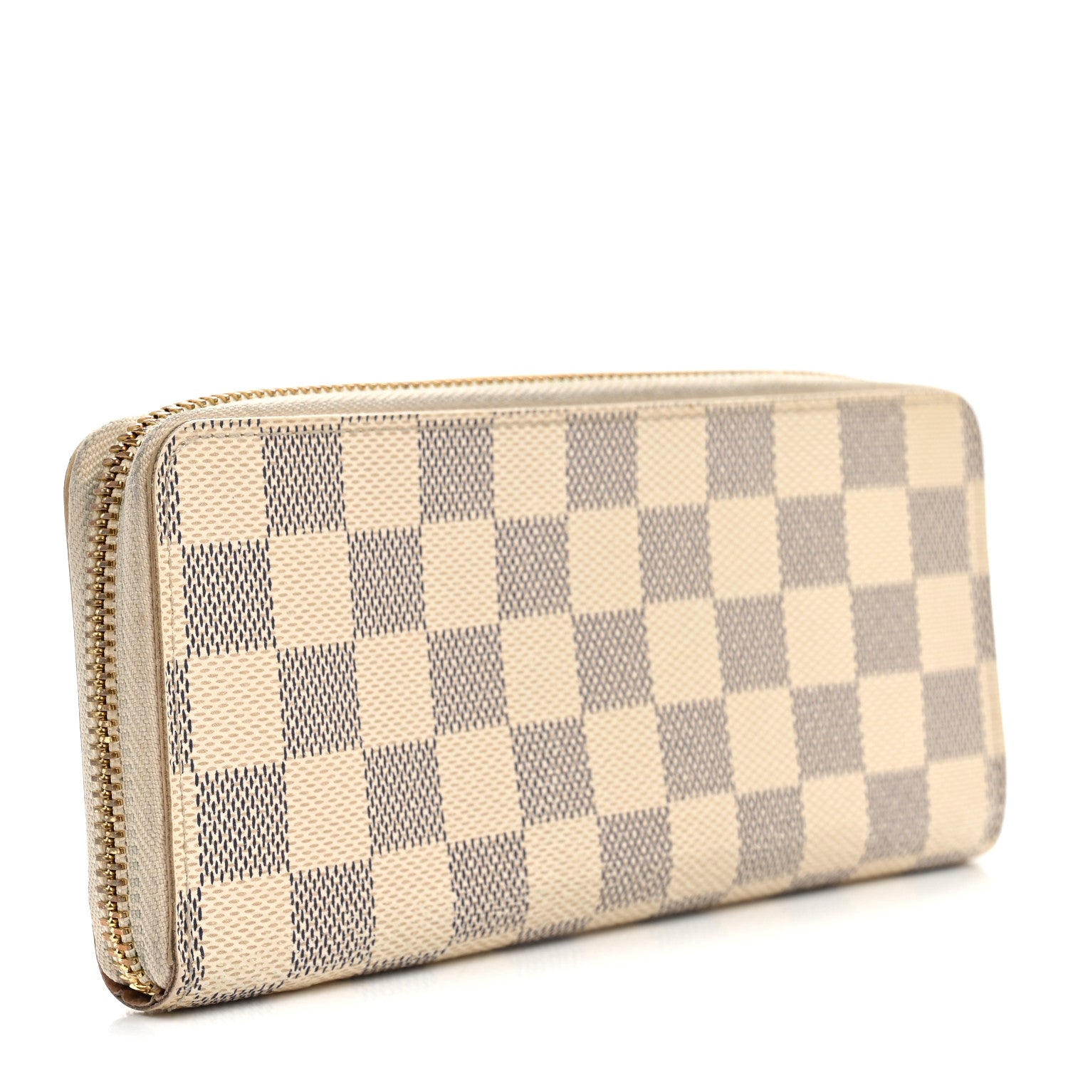 Louis Vuitton Damier Azur Clemence Wallet Rose Ballerine 3 of 8