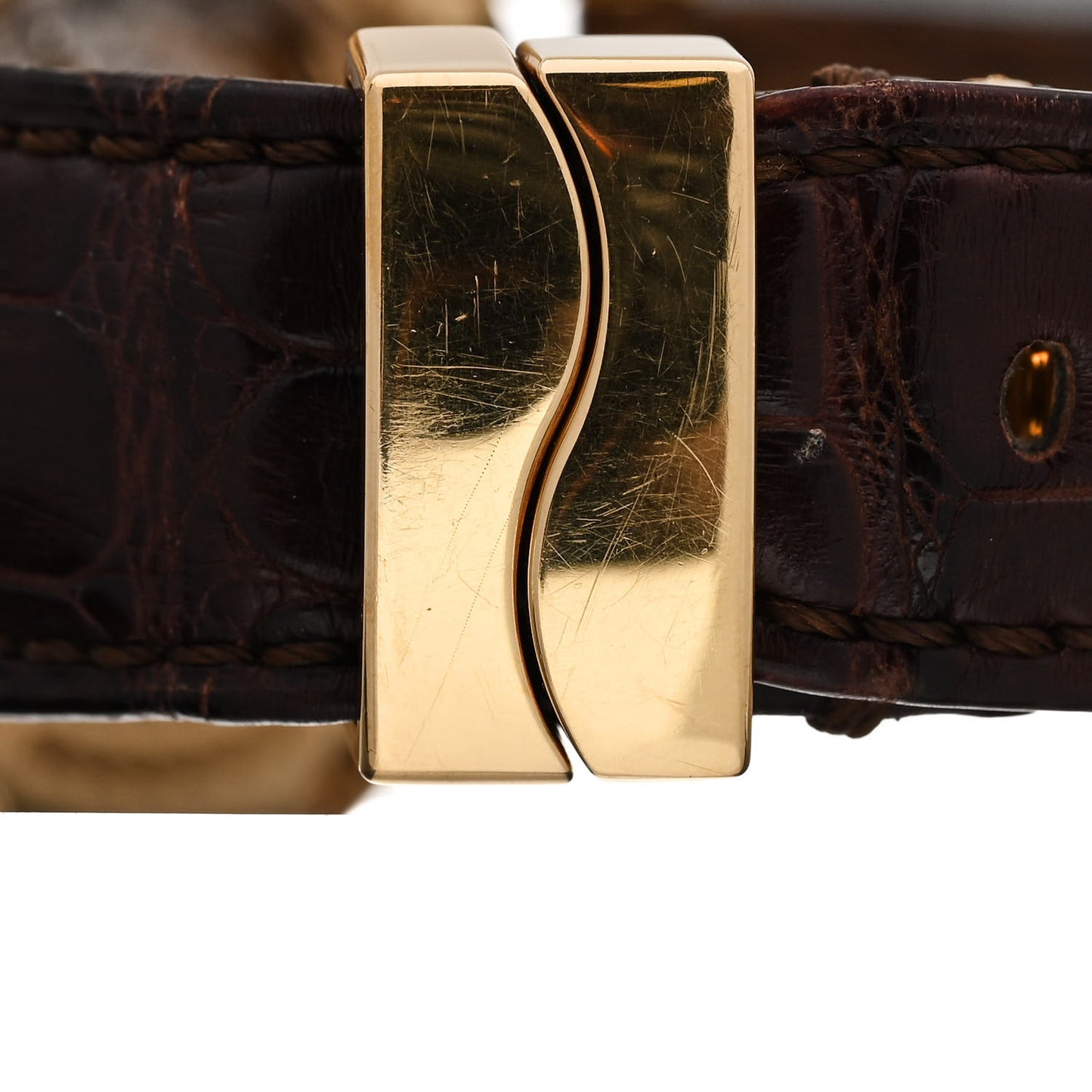 18K Yellow Gold Alligator 39mm Marine Big Date Automatic Watch 5817BA/12/9V8