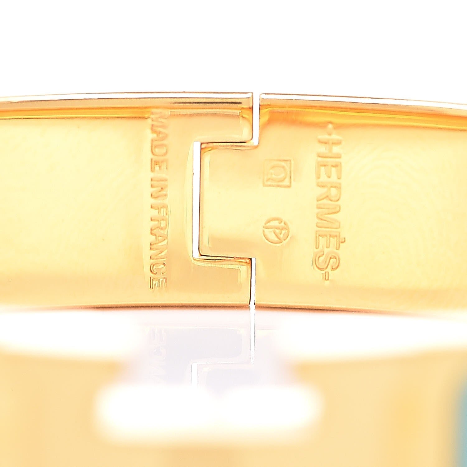 Hermes Enamel Narrow Clic Clac H Bracelet PM Lagon 3 of 6