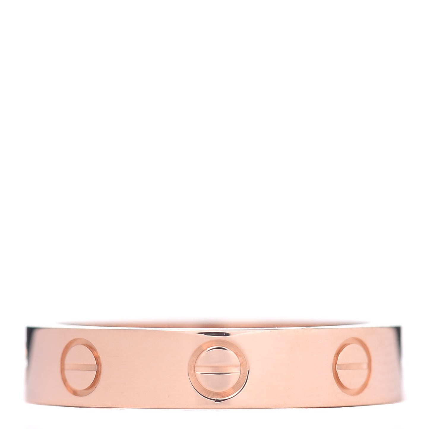 18K Pink Gold Diamond 4mm LOVE Wedding Band Ring 52 6