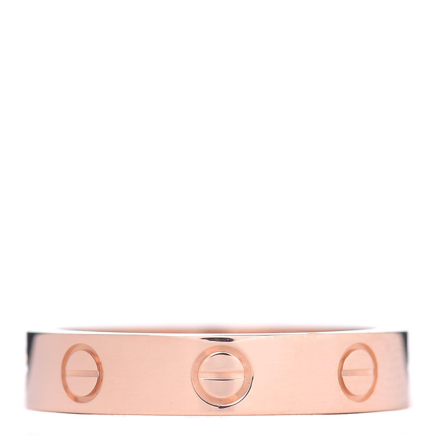 Cartier 18K Pink Gold Diamond 4mm LOVE Wedding Band Ring 52 6 3 of 5
