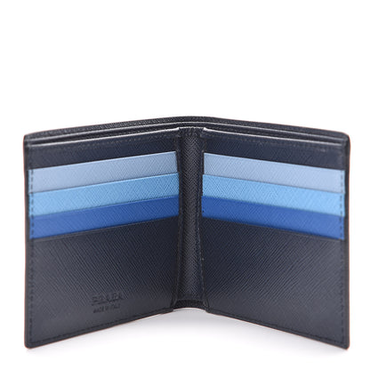 Prada Saffiano Bi-Fold Wallet Baltico 4 of 7