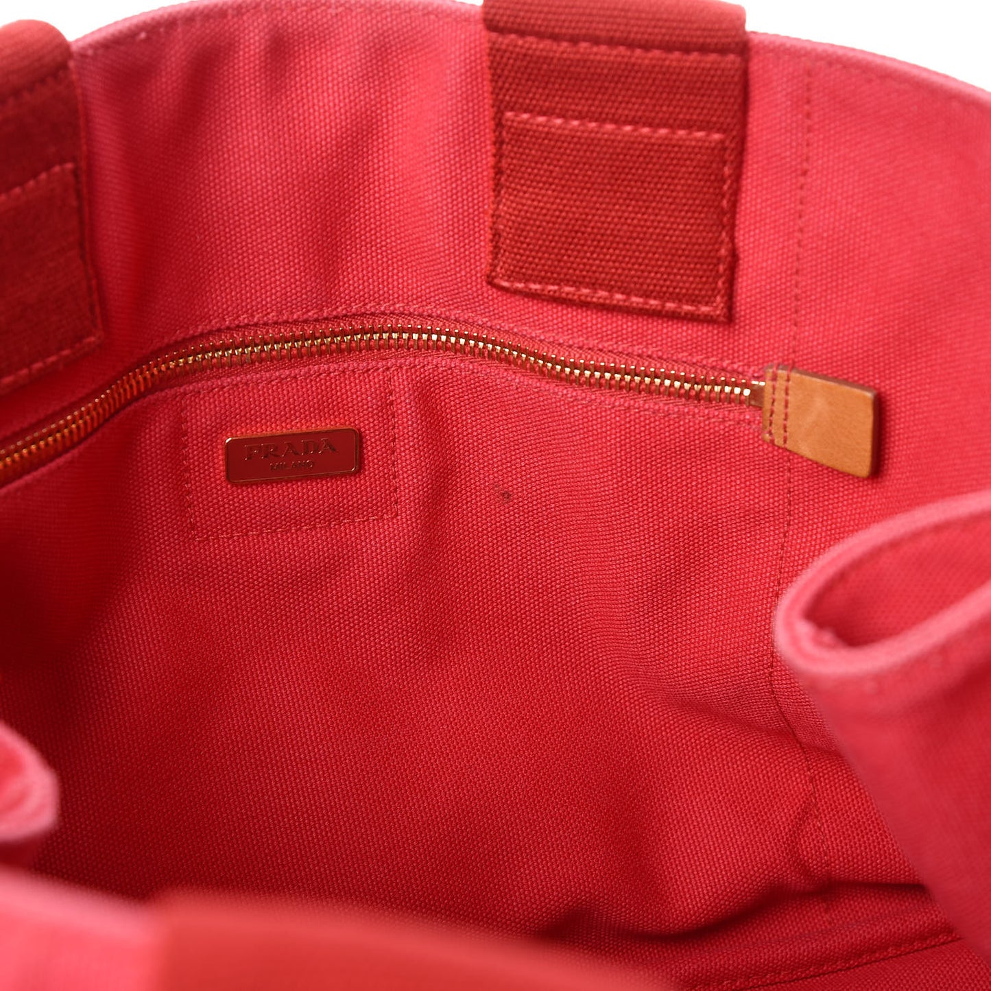 Canapa Large Logo Shopping Tote Rosso