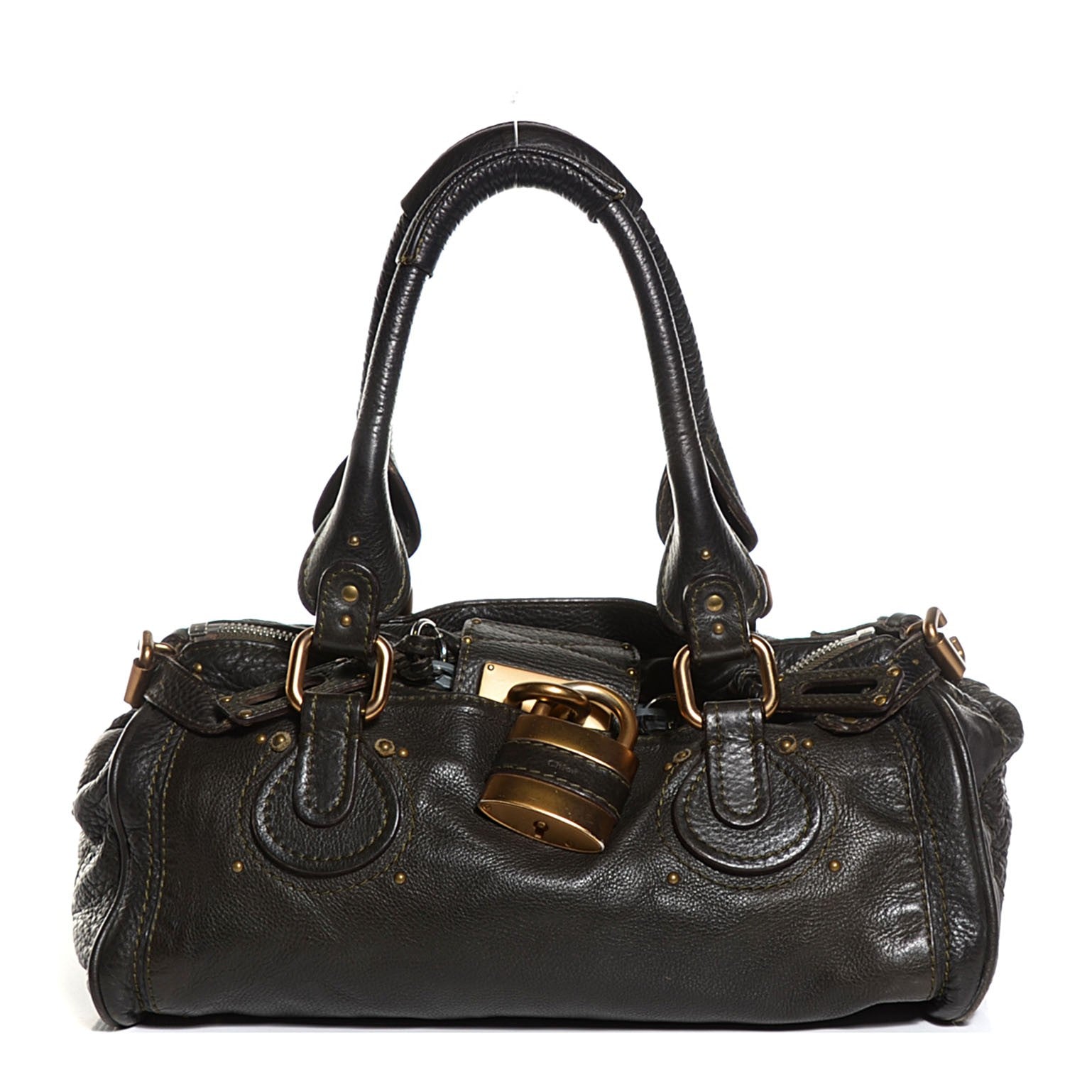 Chloe Leather Medium Paddington Satchel Brown 1 of 6