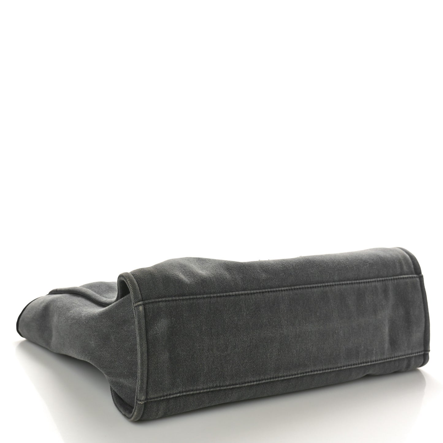 Canvas Sequin Medium Deauville Tote Charcoal