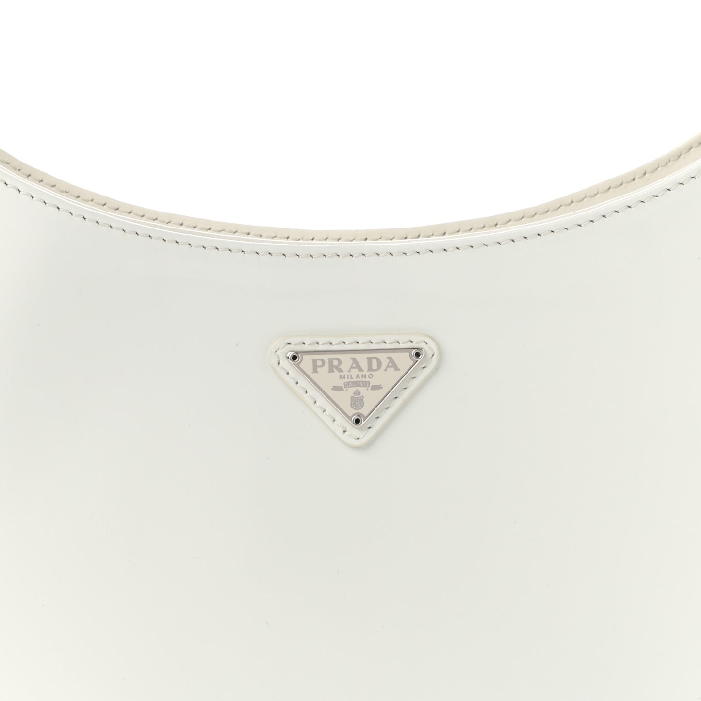 Spazzolato Cleo Shoulder Bag White