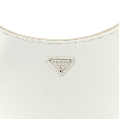 Prada Spazzolato Cleo Shoulder Bag White 8 of 10