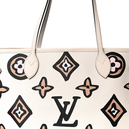 Louis Vuitton Monogram Giant Wild At Heart Neverfull MM Creme 7 of 11