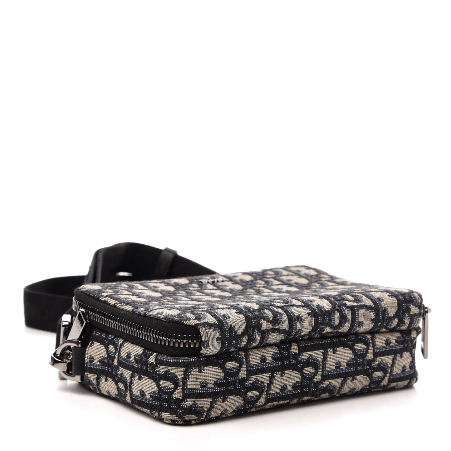 Oblique Pouch Beige Black