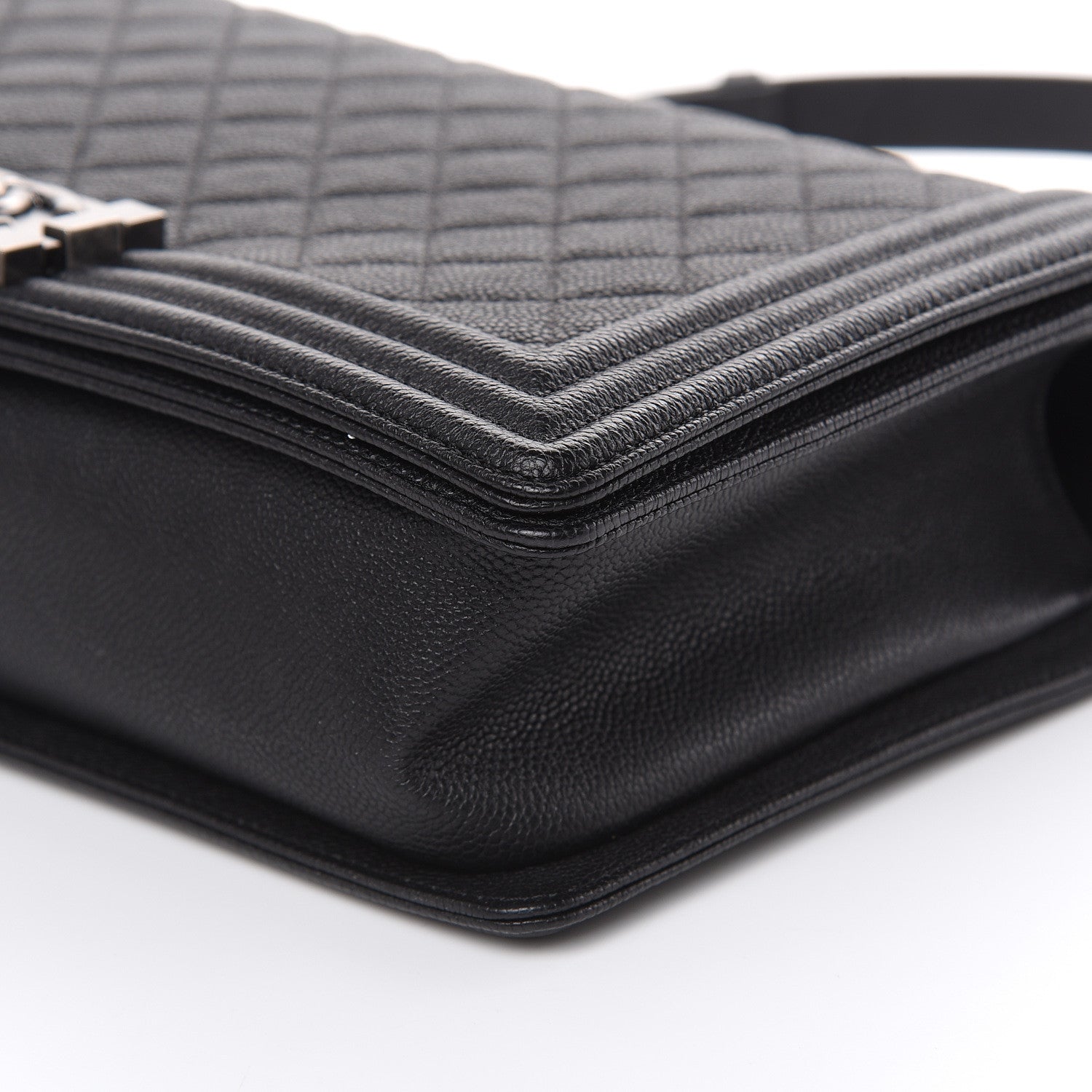 Chanel Caviar Quilted New Medium Boy Flap Black 9 of 10