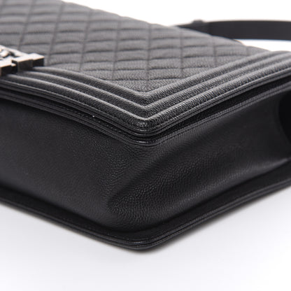 Chanel Caviar Quilted New Medium Boy Flap Black 9 of 10