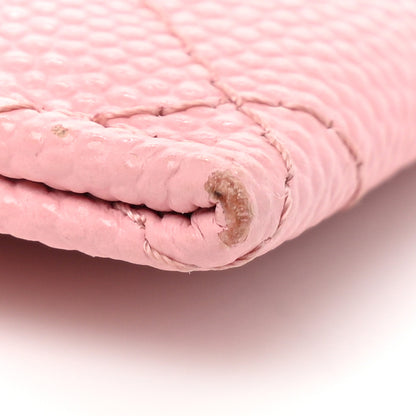 Chanel Caviar Quilted Card Holder Pink 11 of 13