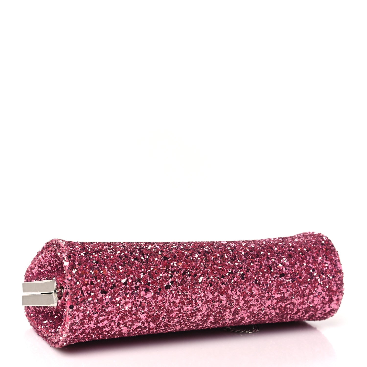 Jimmy Choo Coarse Glitter Clutch Pink 4 of 10