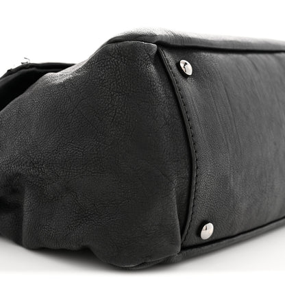 Chanel Calfskin Diamond Stitch Accordion Flap Black 9 of 12