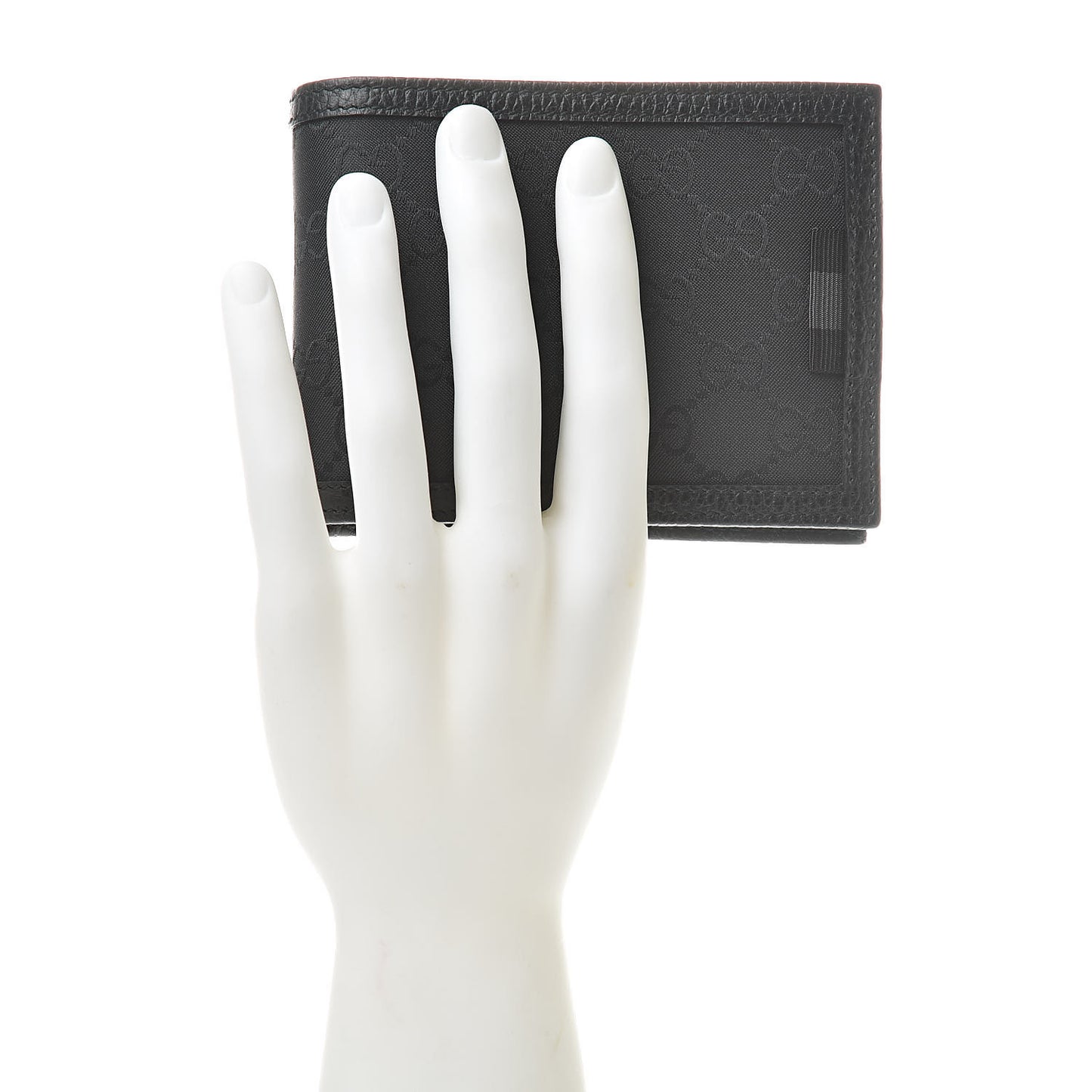 Nylon Monogram Bi-Fold Wallet Black