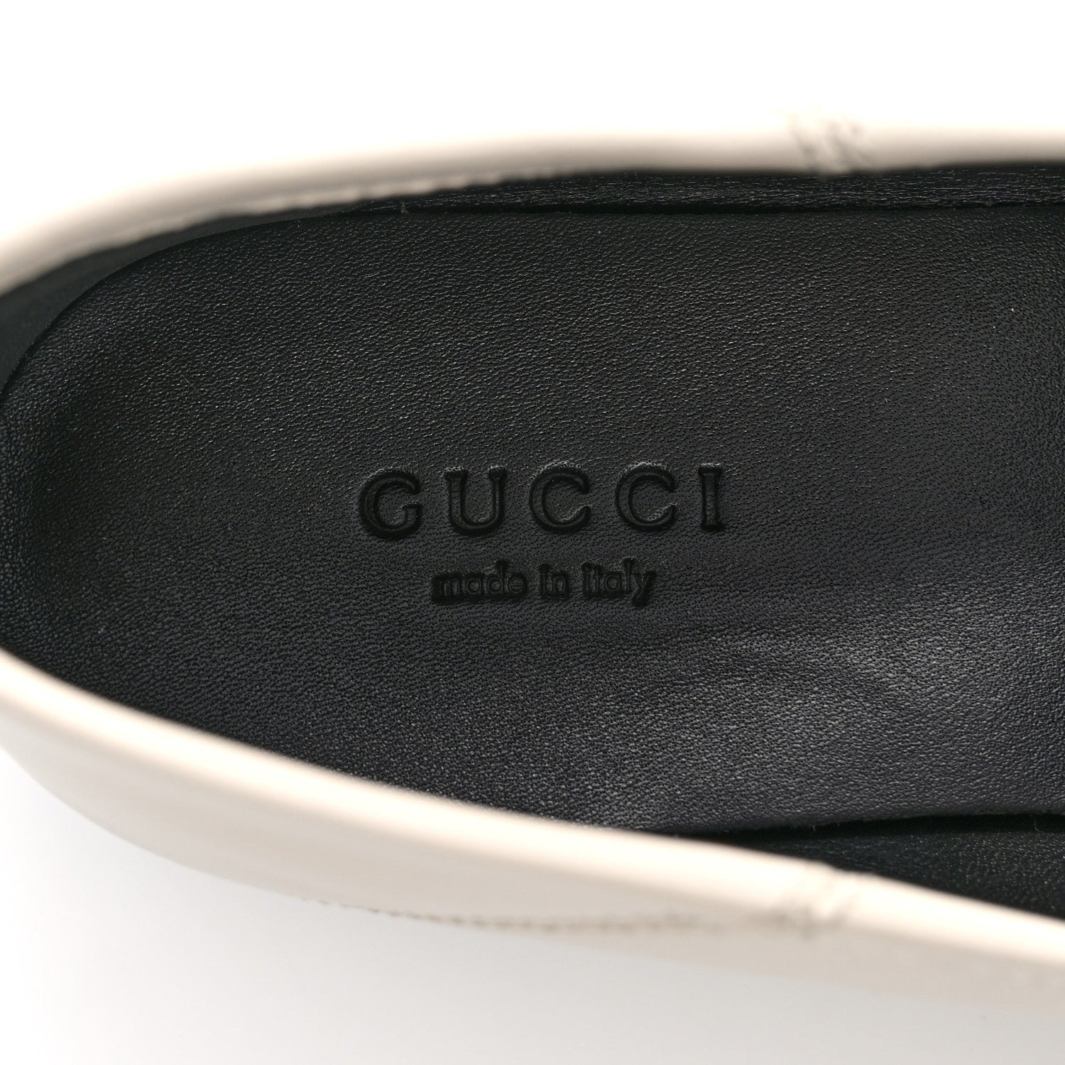 Gucci Lambskin Womens Brixton Horsebit Loafers 36 Mystic White 8 of 10