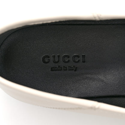 Gucci Lambskin Womens Brixton Horsebit Loafers 36 Mystic White 8 of 10