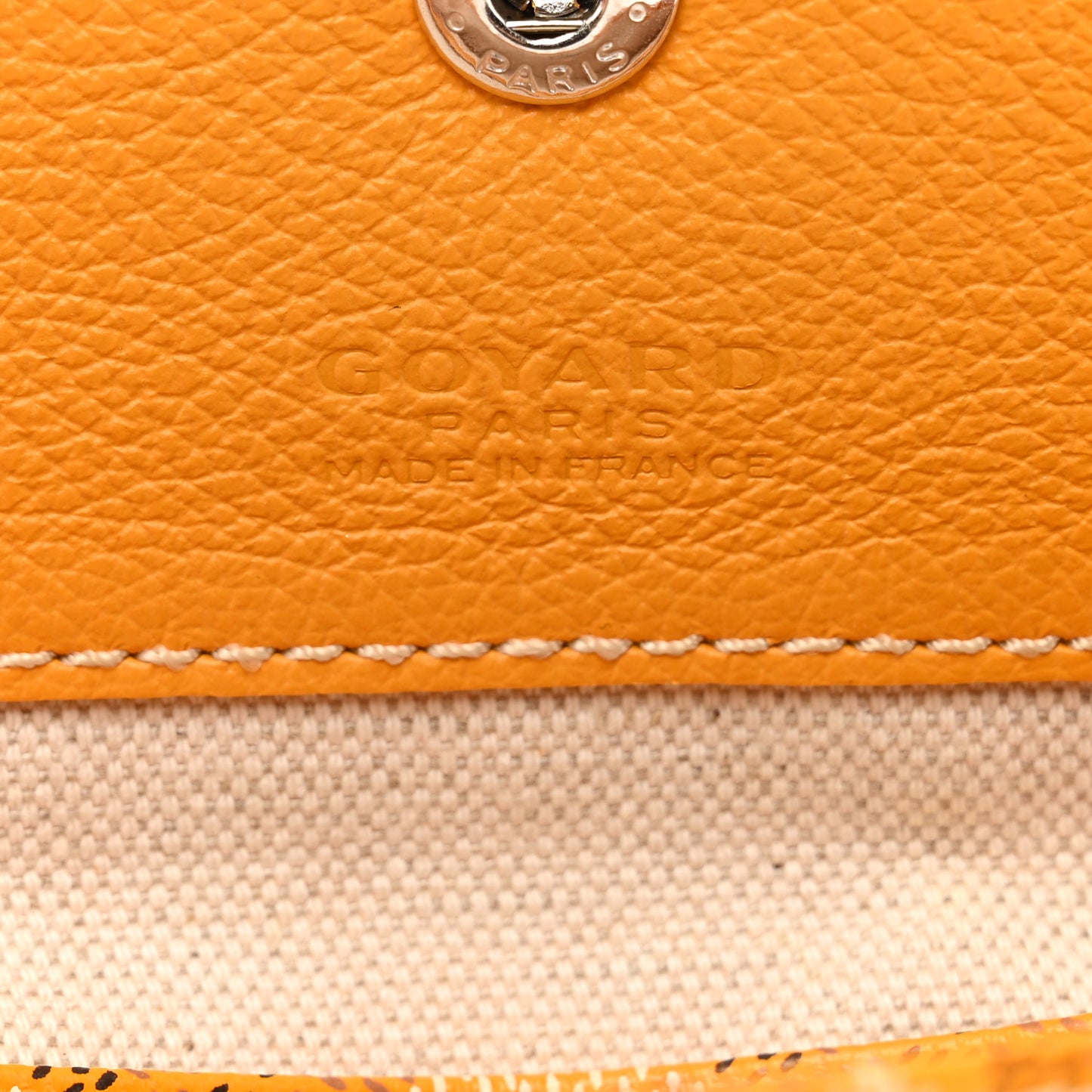 Goyardine Pouch Yellow