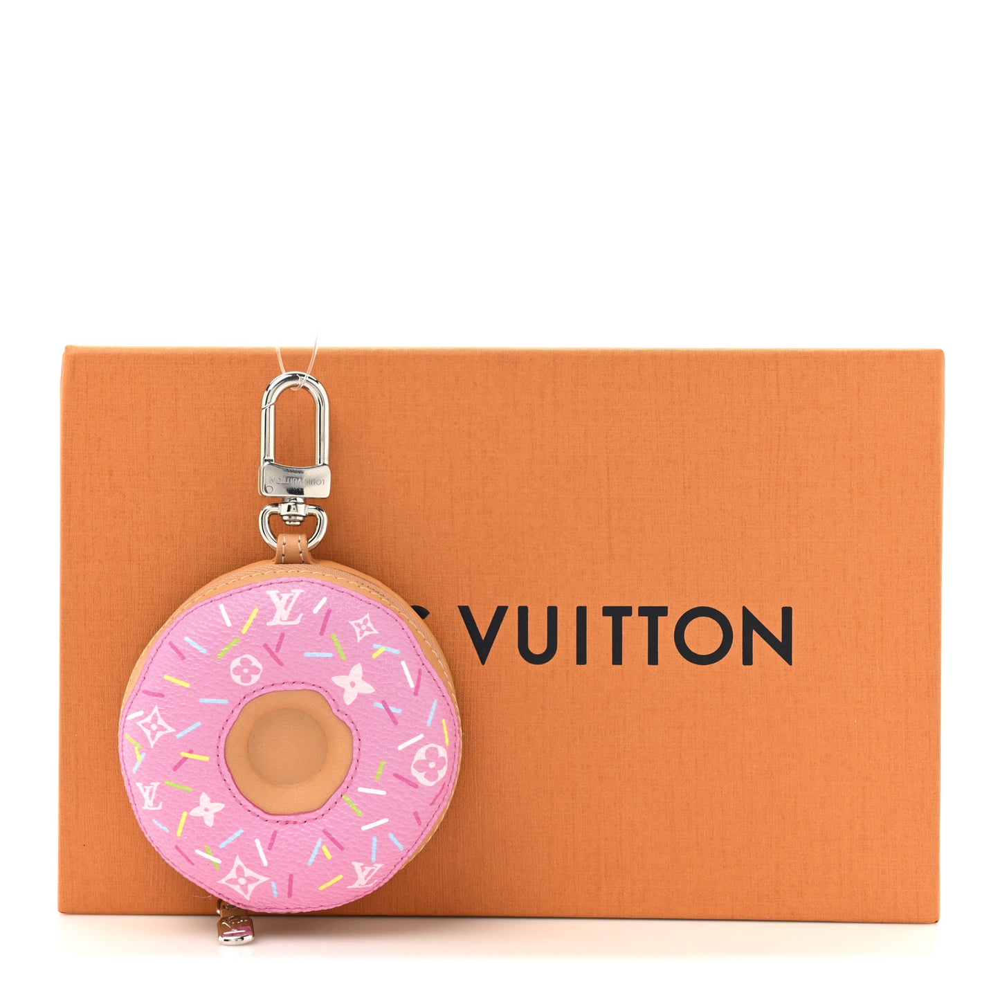 LV Donut Bag Charm Key Holder Pink