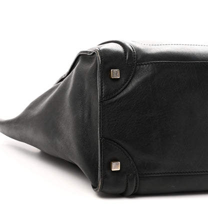 Celine Smooth Calfskin Mini Luggage Black 8 of 9