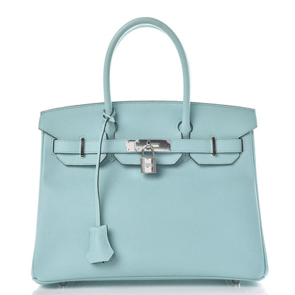 Hermes Epsom Birkin 30 Bleu Atoll 1 of 10